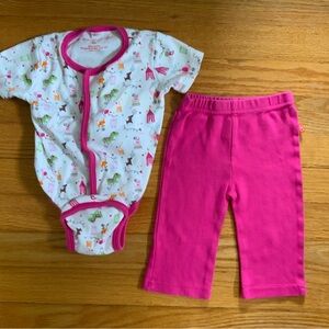 Magnificent Baby Smart Close Magnetic Close Girls Set Circus Pink 6 months